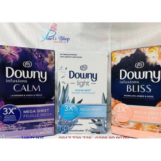 (Bill Mỹ mẫu mới) Giấy thơm Downy Mega sheet dày gấp 3 lần