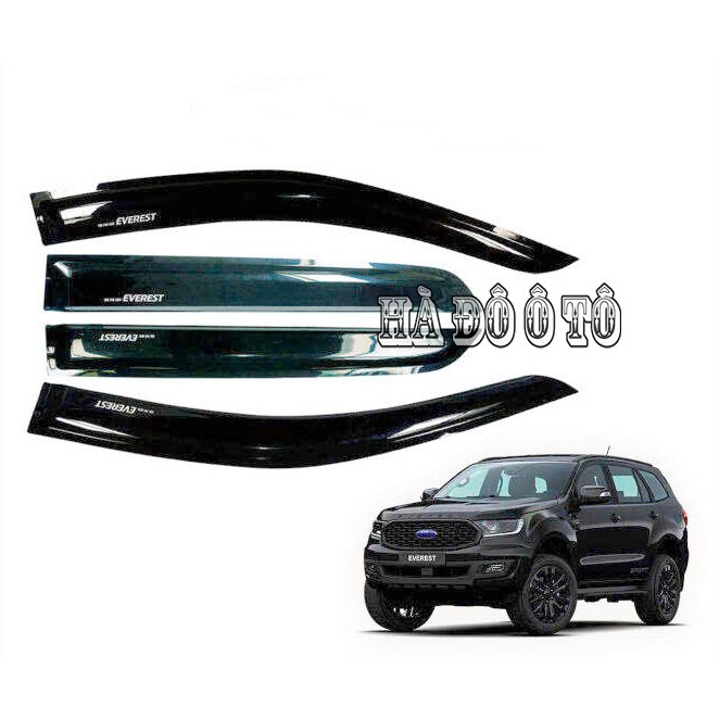 Vè Mưa Everest 2016 2017 2018 2019 2020 2021 ( Vè Đen Thái ) - Viền Che Mưa Cánh Cửa Ford Everest