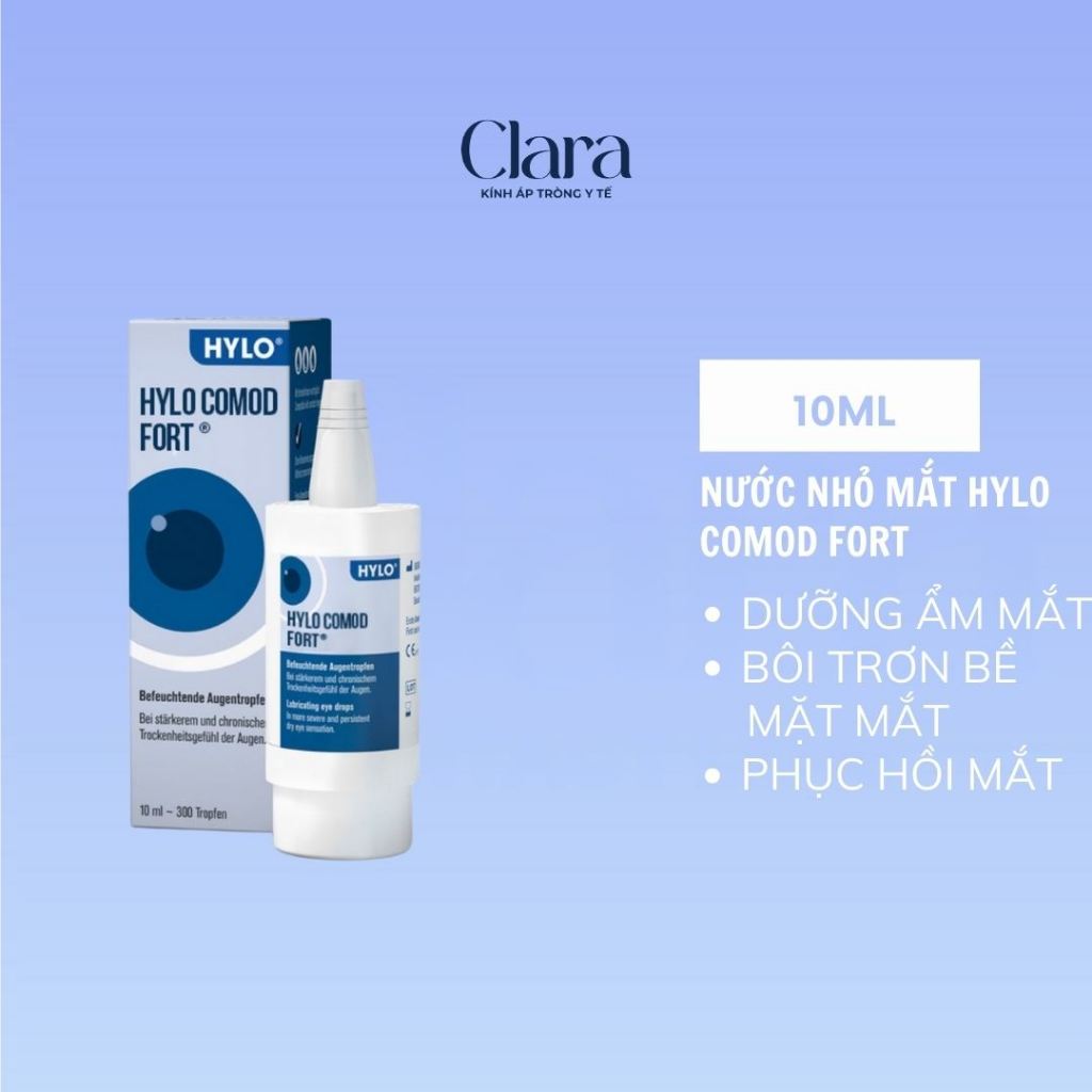 Nước nhỏ mắt hylo comod forte 10ml - Clara lens