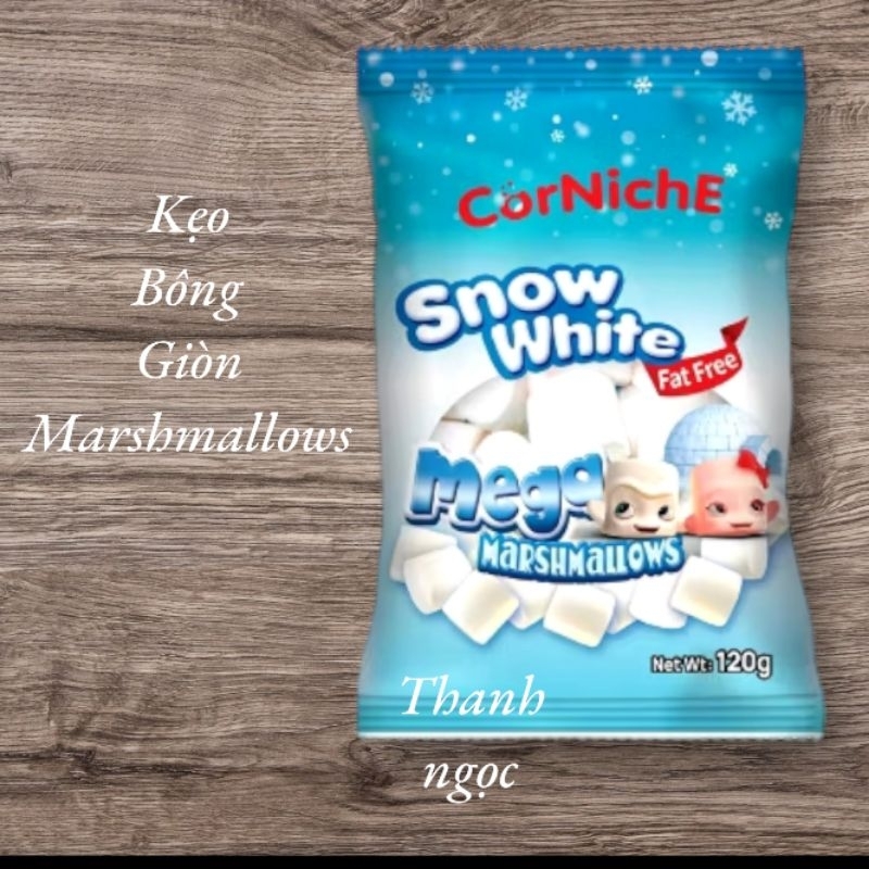 Kẹo Marshmallow trắng Snow White CorNiche 120g