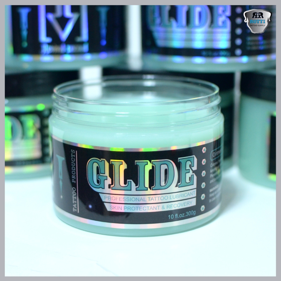 GLIDE Tattoo, Vaseline Xanh Dưỡng Và Bôi Xăm (hũ 300g)