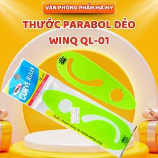 Thước Kẻ Nhựa Dẻo Parabol WinQ QL-01