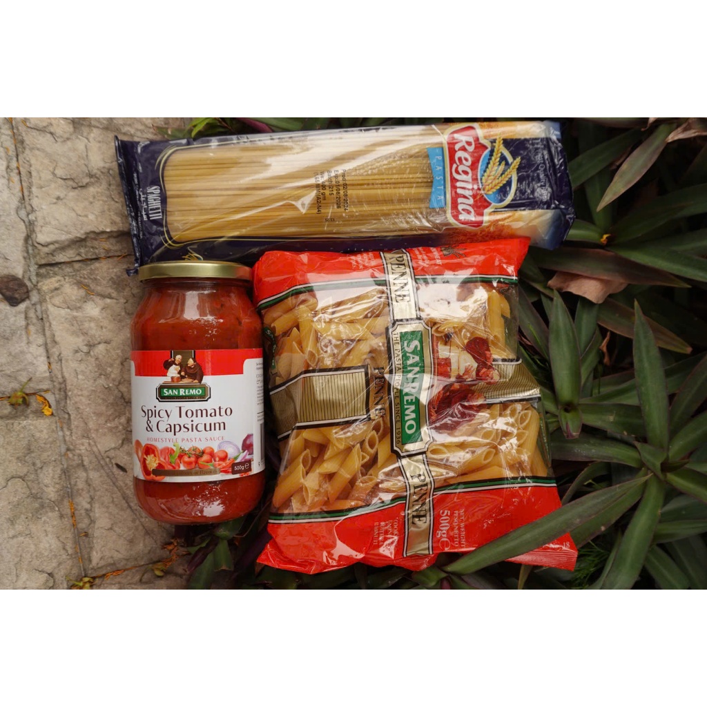 COMBO QUÀ TẶNG MÌ Ý: 1 REGYNA 400GR + 1 SỐT 500GR + 1 MÌ NUI ỐNG 500GR-Sỉ lẻ mì ý spagetti tại Baong