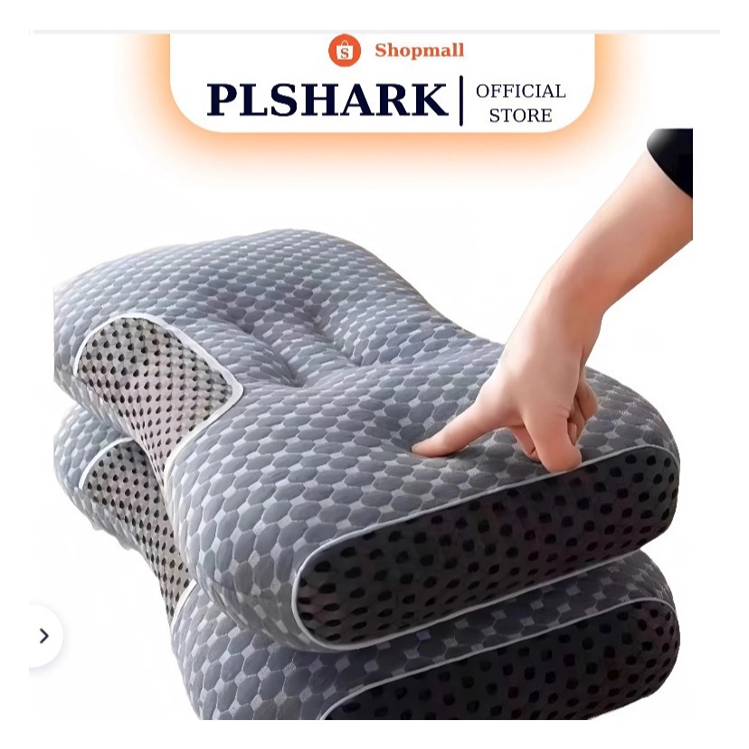 Gối Ngủ PTLUXURY chống đau mỏi cổ vai gáy thiết kế nằm ngửa và nằm nghiêng hạn chế ngáy giúp giấc ngủ ngon hơn