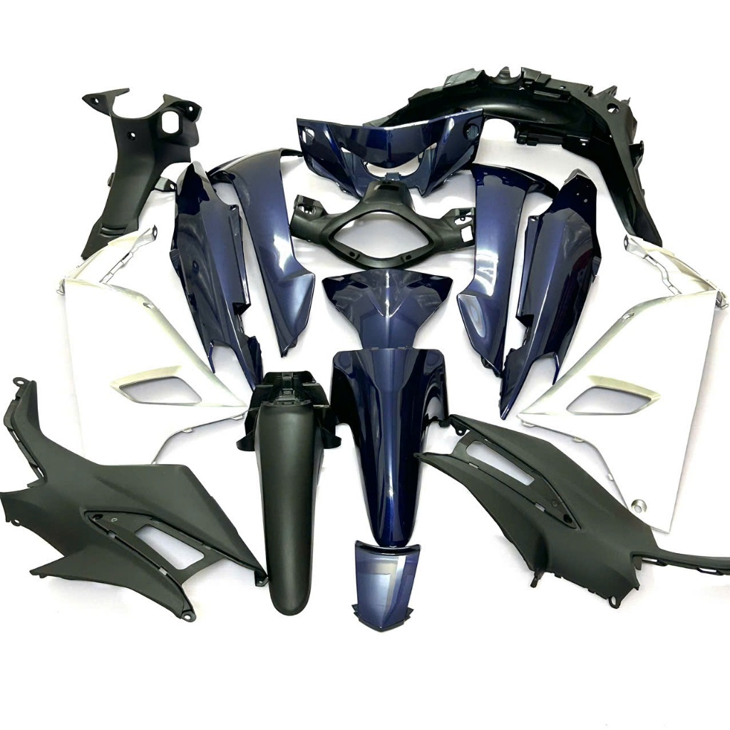 Dàn Áo Wave A 110-Bộ Nhựa Wave A 110 Tím Than Honda Full Bộ Nhám-Bóng Nguyên Xe Mã ST1