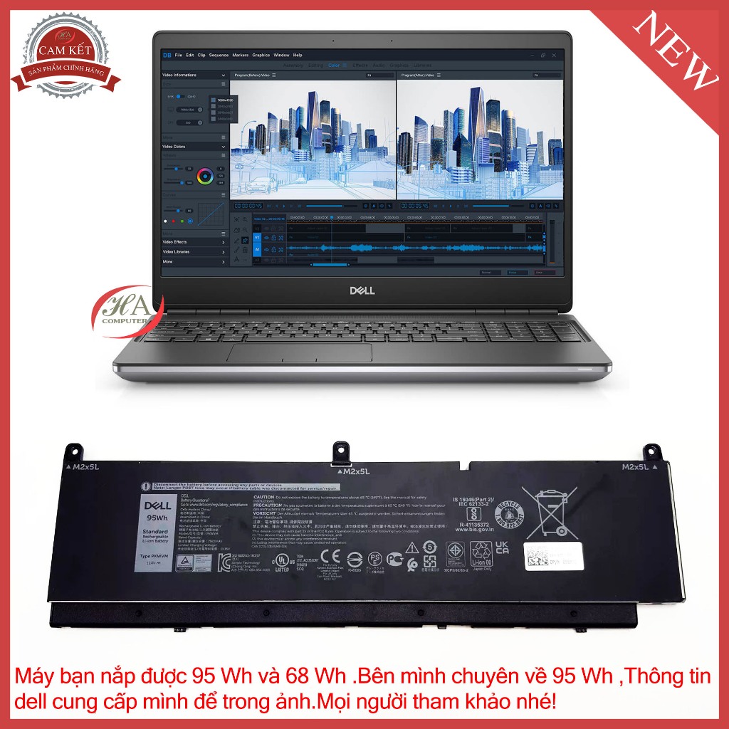 Bộ Sạc,Pin dell Precision 7560