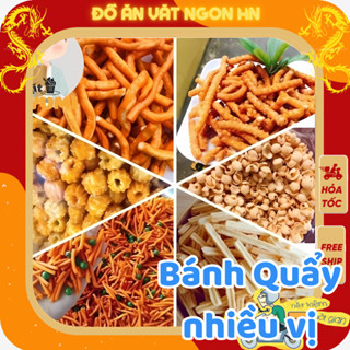 Bánh quẩy đùi gà phô mai tăm đậu tai heo bánh gấu bánh cá khoai sấy các loại bánh quẩy đồ ăn vặt ngon hn