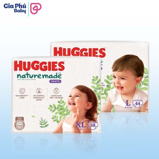 Bỉm quần dán Huggies Nature Made  đủ size Nb60/S/M/L/XL/XXL ( Mẫu mới )