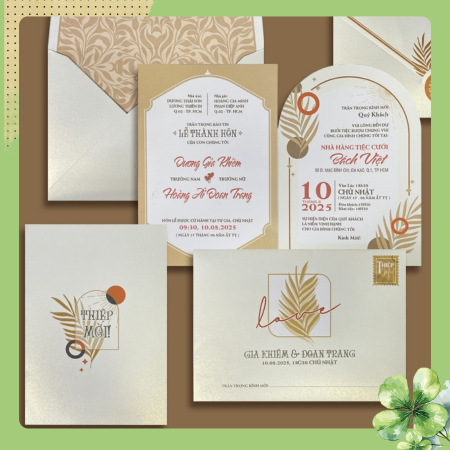 Thiệp cưới in lẻ dưới 50 thiệp