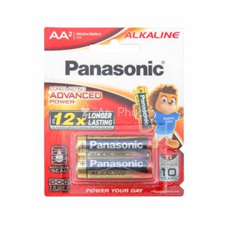 Pin tiểu AA Panasonic Alkaline LR6 - LR6T/2B (size lớn, vỉ 2 viên)