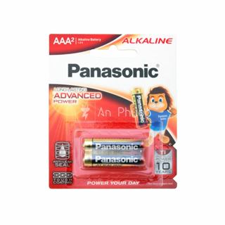 Pin tiểu đũa AAA Panasonic Alkaline LR03 - LR03T/2B (size nhỏ, vỉ 2 viên)