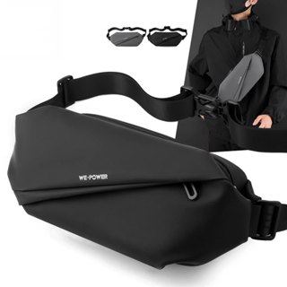 Túi đeo chéo nam We Power cao cấp unisex Hàn Quốc, túi đeo bụng thời trang chống nước