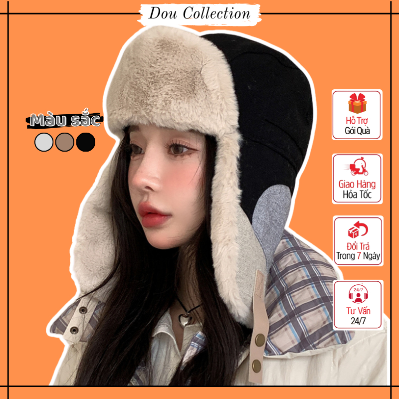 Mũ Len Unisex, Nón Len Phi Công Trơn Dày Dặn Giữ Ấm Phối 3 Màu Kèm Dây Cài Nút Nhiều Màu Thời Trang Thu Đông - Mã NL073 | BigBuy360 - bigbuy360.vn