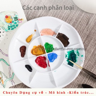 [ SUGI ART SHOP ] Khay pha màu Deli - 12 ngăn