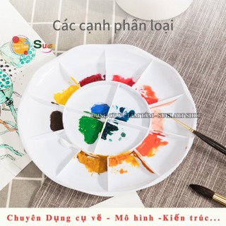 [ SUGI ART SHOP ] Khay pha màu Deli - 12 ngăn