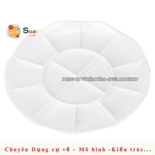 [ SUGI ART SHOP ] Khay pha màu Deli - 12 ngăn