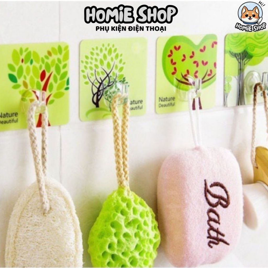 [FREE SHIP 1K] Móc Dán Tường Siêu Dính, Móc Dán Tường 3D In Hình Độc Đáo HOMESHOP