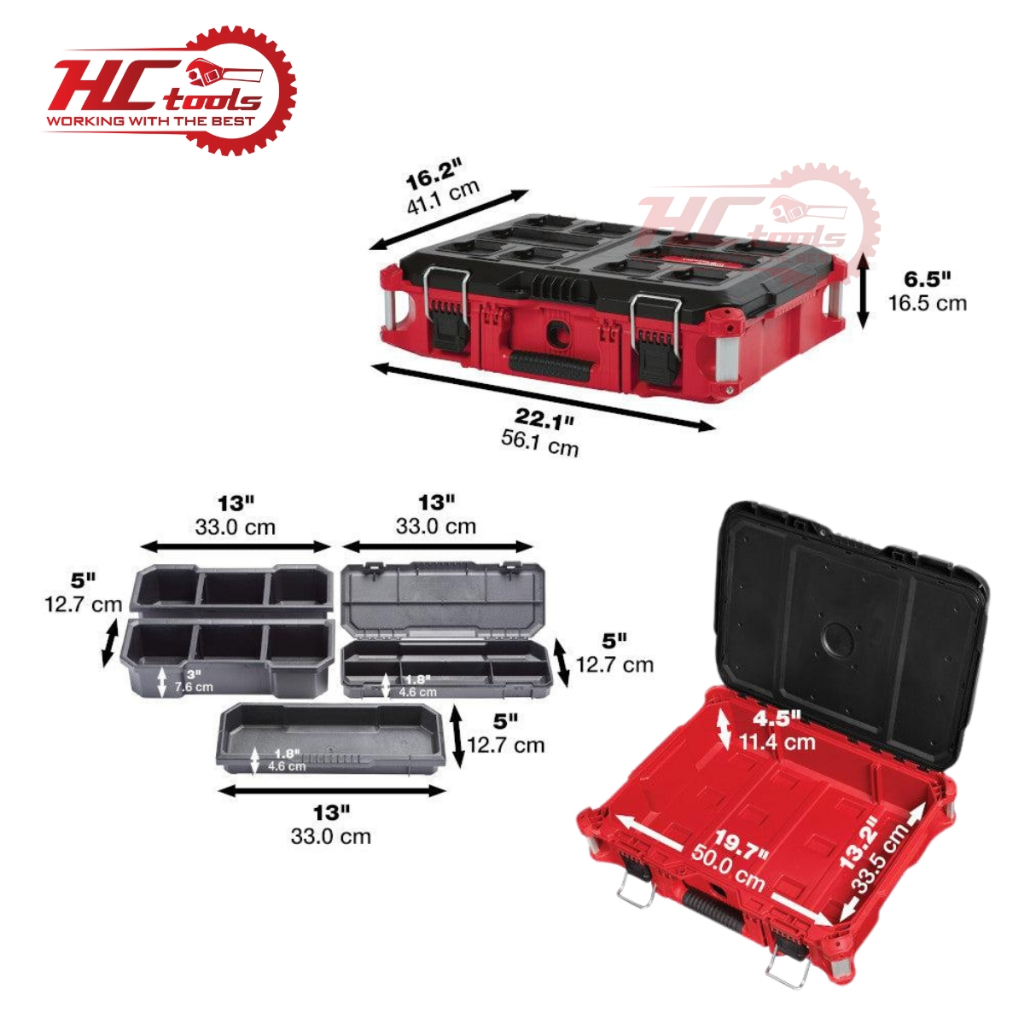 Thùng đựng dụng cụ Milwaukee 48-22-8424 Chính Hãng | HCTOOLSVN