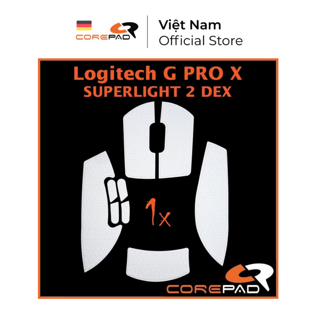 Bộ grip tape Corepad Soft Grips Logitech G PRO X SUPERLIGHT 2 DEX - Corepad Official Store