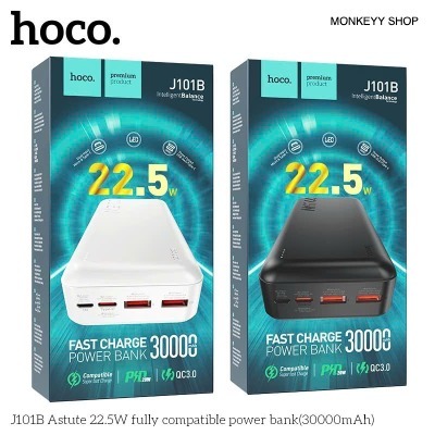 Sạc Dự Phòng Hoco J101 Dung Lượng 10000mAh,Pin Dự Phòng Màn LED Bảo Hành 12 Tháng