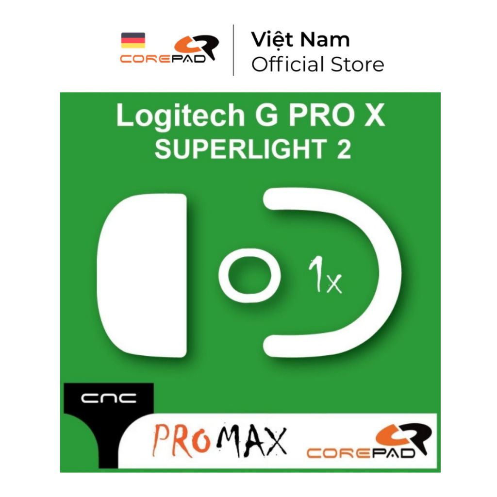 Feet chuột PTFE Corepad CNC milled Skatez PRO MAX Logitech G PRO X SUPERLIGHT 2 (1 bộ) - Corepad Off