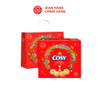 Bánh quy bơ thập cẩm Cosy 330g, hàng tết có túi xách giấy