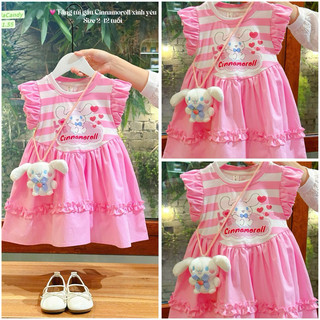  ❌❌🅰️❌ Đầm Cinnamoroll siêu đỉnh cho bé gái mặc Noel  Tết  du lịch. Váy đầm Cinnamoroll so hot 13-45kg 