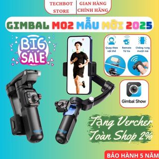 Gậy chụp ảnh 360 TOKQI M02, Gimbal chống rung điện thoại quay video, Quay phim livestream