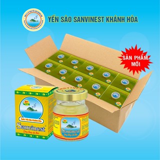   Combo 10 lọ 70ml 21% yến sào  Nước Yến sào Sanvinest Khánh Hòa Đông trùng hạ thảo. 