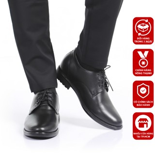 Giày Tây Tăng Chiều Cao Nam HỒNG THẠNH Giày Cột Dây Da Bò Tôn Dáng - 4499