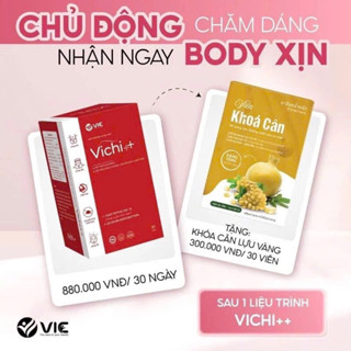 Viên Siêu Giảm cân Vichi ++, Tặng 30 Ngày Khóa Cân Giành Cho Cơ Địa Lờn