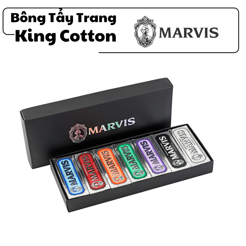 Set 7 Tuýp Kem Đánh Răng Marvis MARVIS 7 FLAVOURS BOX 25ML