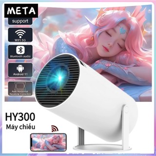  Máy chiếu HY300 4K Máy chiếu cho iPhone Android 11.0 LCD Ultra HD WIFI Máy chiếu phim gia đình Bluetooth YouTube 