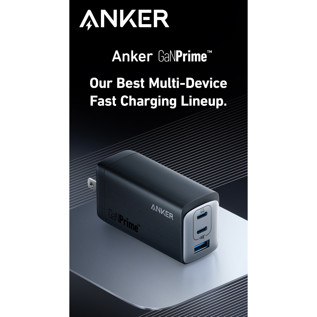 [Củ 120W] Dành cho Laptop | Củ Sạc Anker 3 cổng 2C1A 737 GaNPrime - 120W -  Hỗ trợ GaN, PowerIQ - A2148 | BigBuy360 - bigbuy360.vn