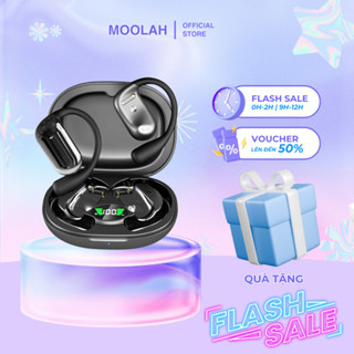 Tai Nghe Bluetooth Gaming Q16S Chính Hãng MooLah Móc Tai Không Dây Có Mic Bluetooth 5.3 Chống Ồn ENC Nhỏ Gọn
