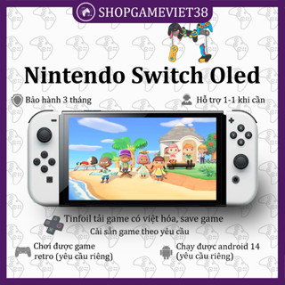 Máy chơi game Nintendo Switch Oled HACK mod chip 128gb (Có thể nâng cấp), hắc ám tải game free [SHOP GAME VIỆT 38]