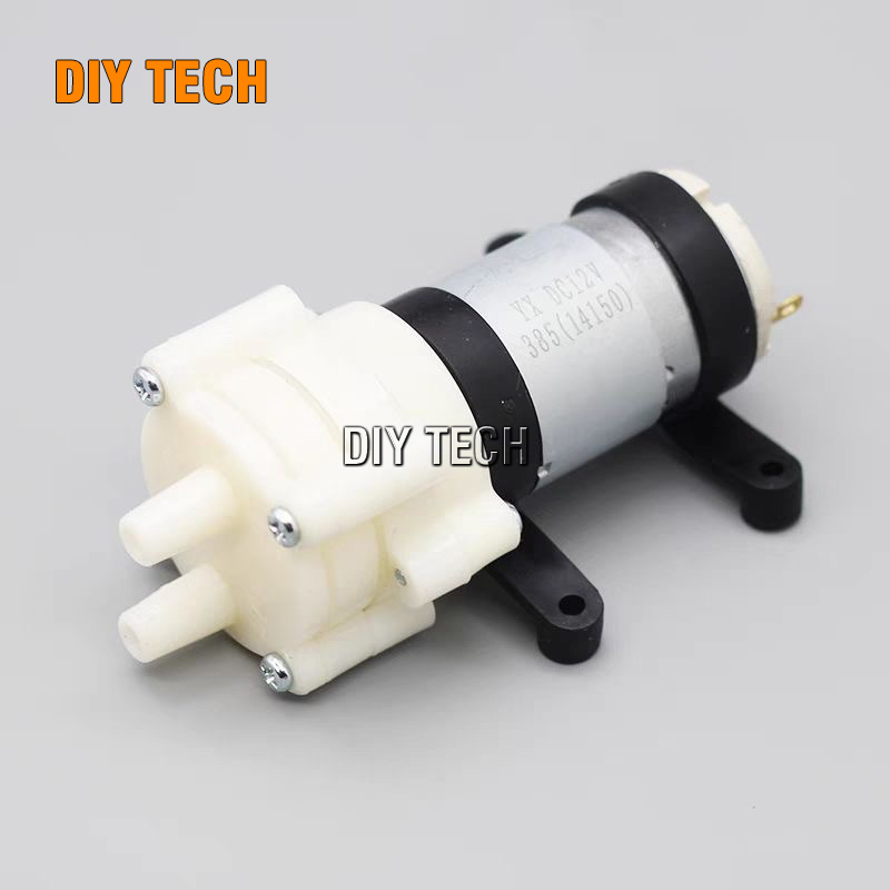 Máy bơm tạo áp mimi 12V, Bơm tạo áp 12V MB385 ống nước phụ kiện các loại