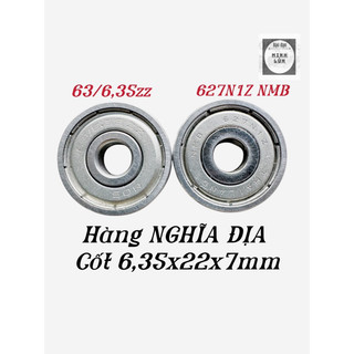 [ vòng bi bạc đạn 63/6,35zz - 627N1Z cốt 6,35x22x7mm hàng nghĩa địa ]