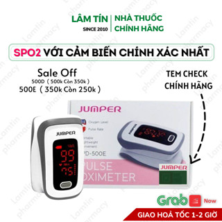 ✔(Chính Hãng) Máy đo SPO2 Jumper JPD-500D 500E Máy đo nồng độ oxy trong máu và đo nhịp tim cầm tay bảo hành 1 tháng