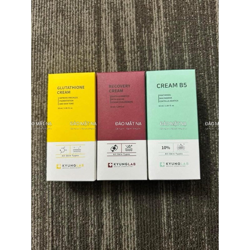 Kem dưỡng KyungLab phục hồi chuyên sâu, giảm nám tàn nhang Cream B5, Recovery Cream, Glutathione Cre
