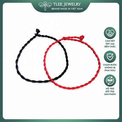 Lắc tay lụa chỉ đỏ may mắn TLEE JEWELRY LT0130
