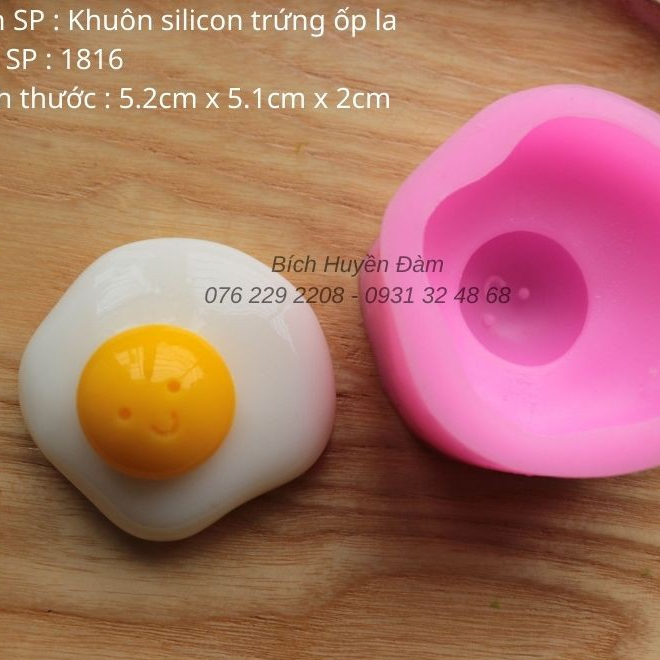 Khuôn silicon Trứng ốp la 1816
