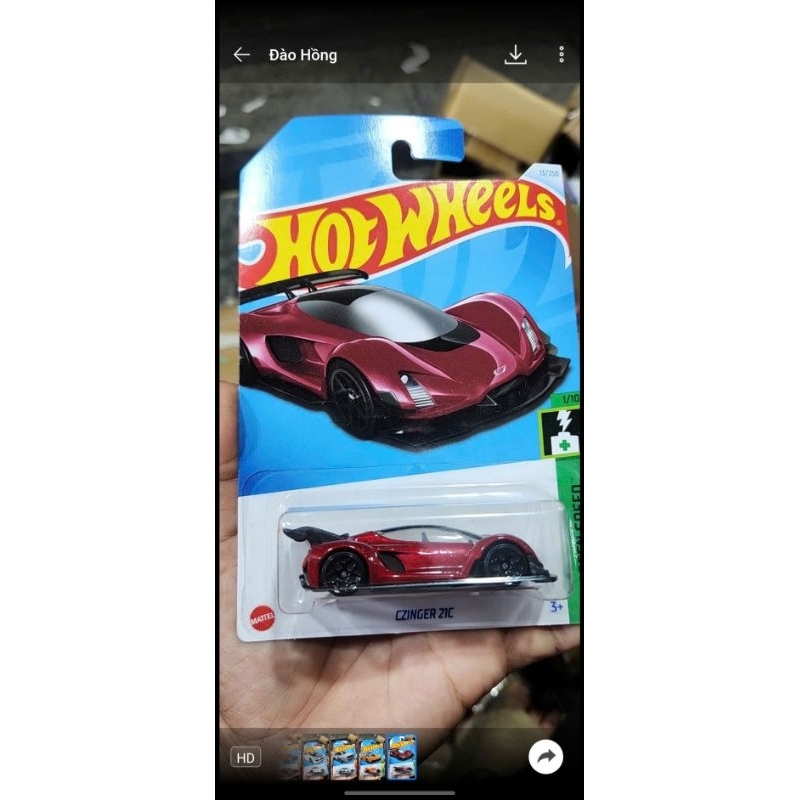 mô hình  xe hotwheel  1 :64 hàng chính hãng  CZINGER 21C