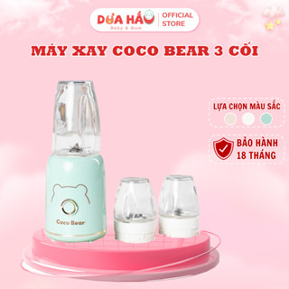 Máy Xay Đa Năng 3 Cối Coco Bear Xay Hạt, Xay Thịt, Rau Củ Nhuyễn, Tiện Lợi An Toàn Cho Bé