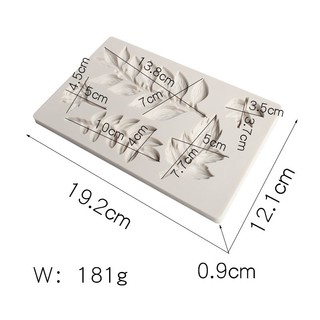Khuôn silicon chiếc lá làm rau câu, fondant, socola, nến
