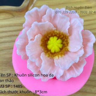 Khuôn silicon hoa dạ lan thảo làm rau câu, socola, nến, xà phòng