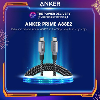 Cáp sạc nhanh Anker Prime 240W A88E2 Type C to Type C bọc dù chắc chắn, vật liệu tái chế, phiên bản cao cấp