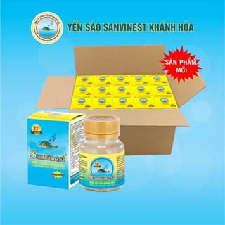 [Combo 30 lọ, 21% Yến sào, Không đường] Dành cho người cao tuổi. Nước yến sào Sanvinest Khánh Hòa lọ 70ml - S206