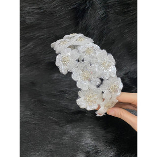 Bờm Cài Tóc Cô Dâu Kim Sa - Bờm Cài Tóc Phối Bướm