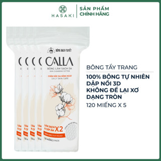 Bông Tẩy Trang Bông Bạch Tuyết Calla 3D Sạch Da | HASAKI SẢN PHẨM CHÍNH HÃNG